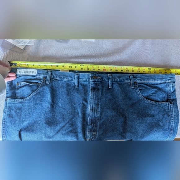 NWT Wrangler Rugged Wear Mens Big & Tall Relaxed Fit Size 56x30 Blue Jeans NEW! - Picture 14 of 16
